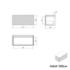Szafka pod umywalkę MAUI 100 cm