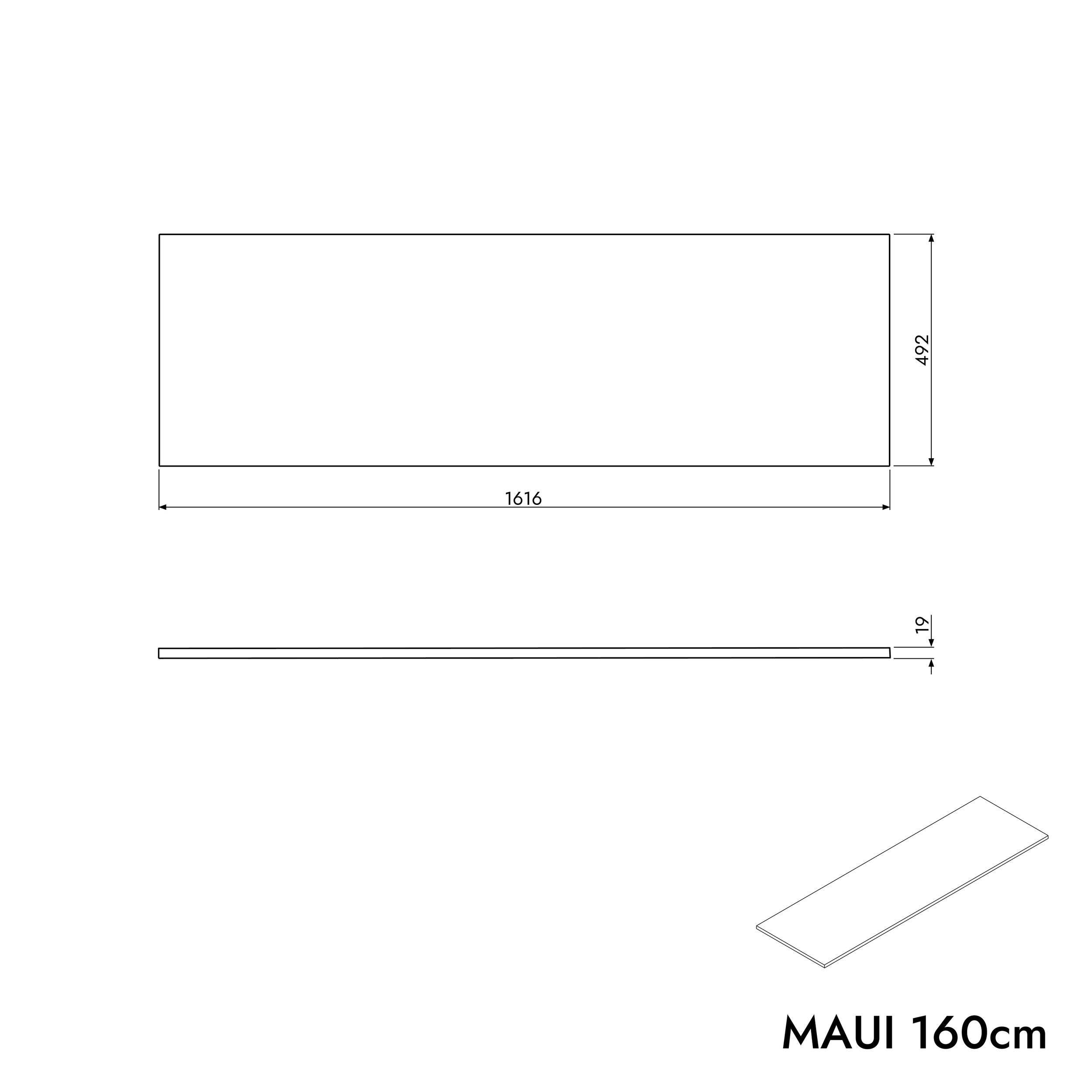 Szafka pod umywalkę MAUI 160 cm