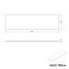 Szafka pod umywalkę MAUI 180 cm