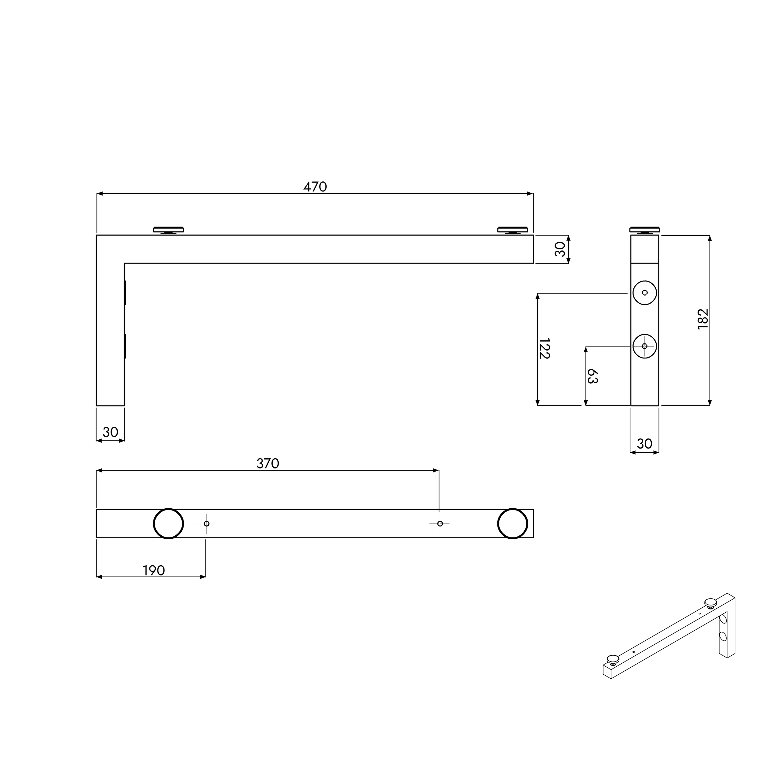 Meble łazienkowe JUVIA Compact od 100 do 160 cm