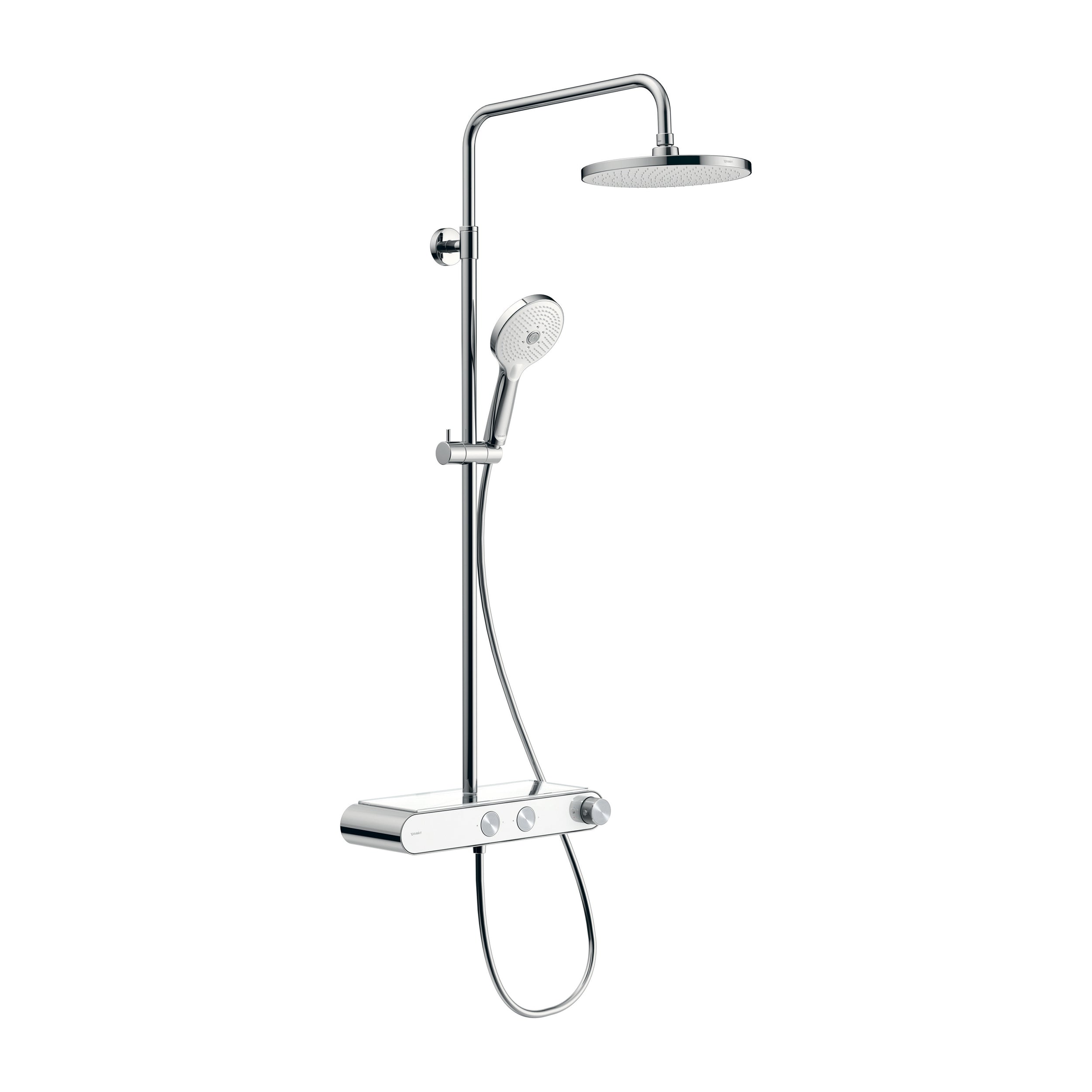 Duravit system prysznicowy z termostatem i półką szklaną
