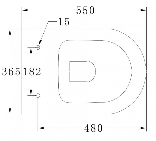 Kompletny zestaw WC 33: Miska WC wisząca B-8030R
