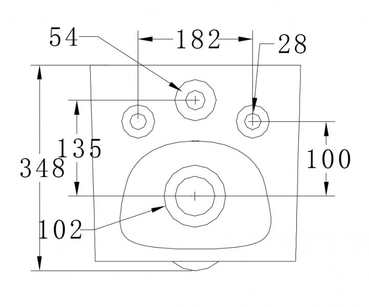 Kompletny zestaw WC 33: Miska WC wisząca B-8030R
