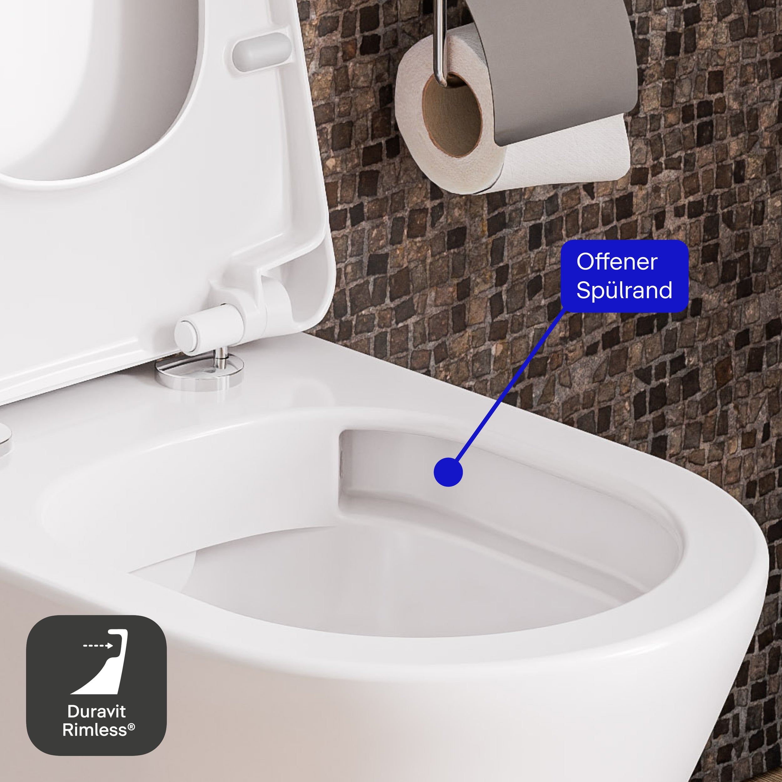 Duravit WC wiszący Mino bez rantów spłukujących