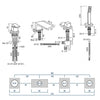 Bateria wannowa natynkowa 6080B