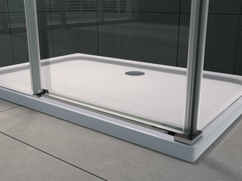 Brodzik prysznicowy prostokątny - 100x90cm - z zestawem odpływowym