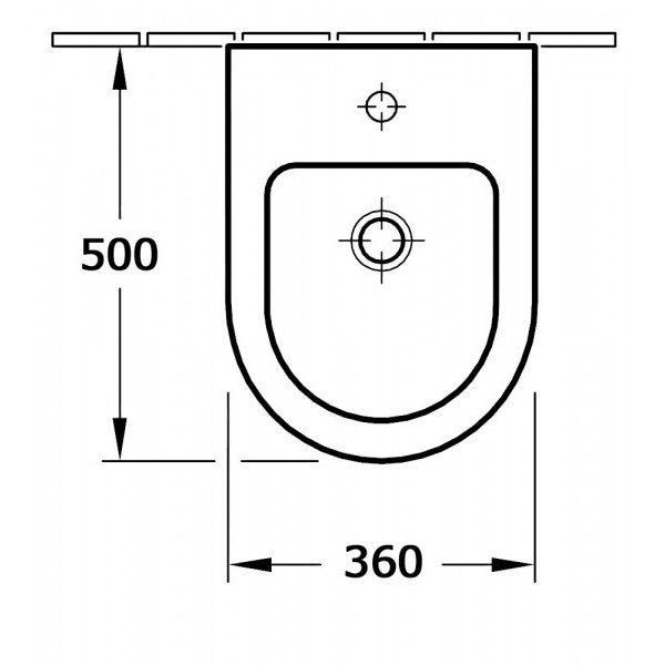 Bidet wiszący na ścianie BH101