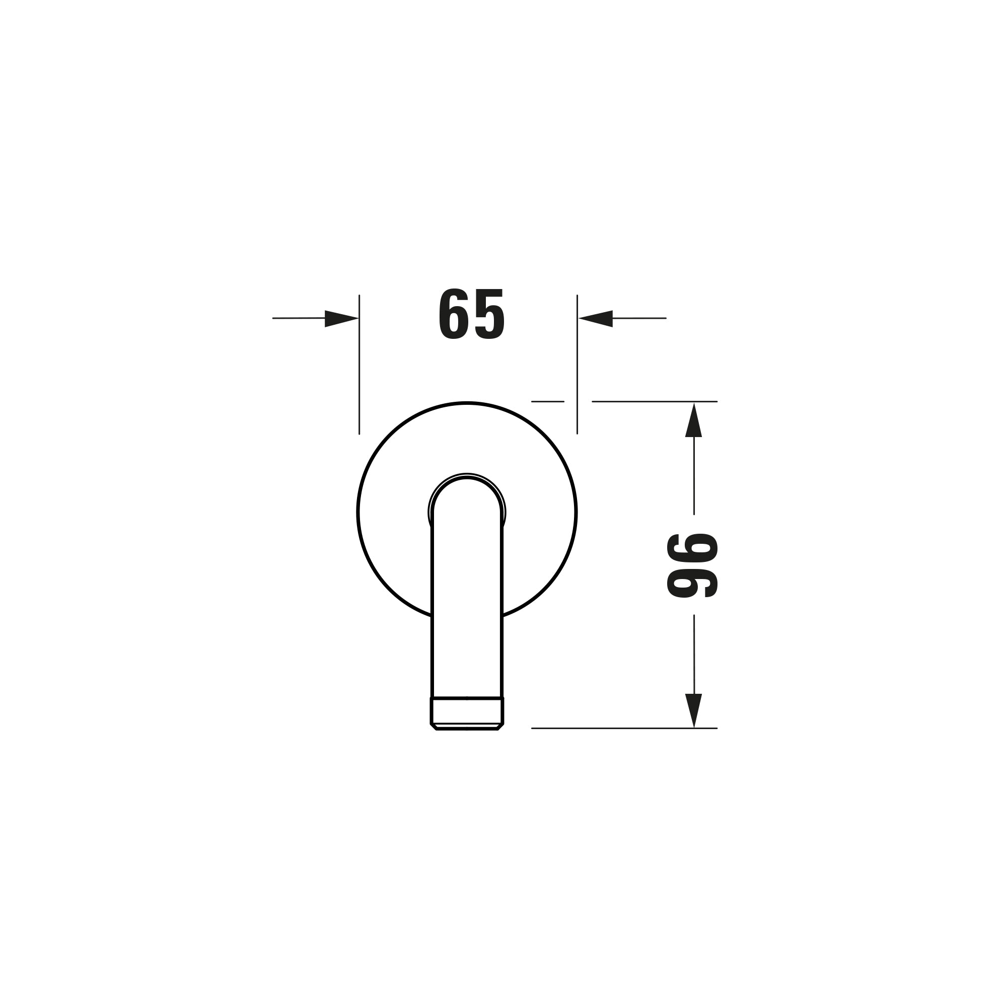 Duravit Tulum podtynkowa bateria prysznicowa z deszczownicą 