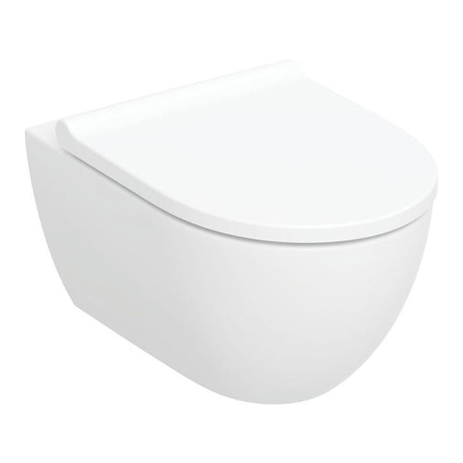 Miska WC wisząca Geberit Acanto bezrantowa z deską sedesową