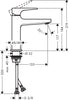 Bateria umywalkowa hansgrohe Metropol 110