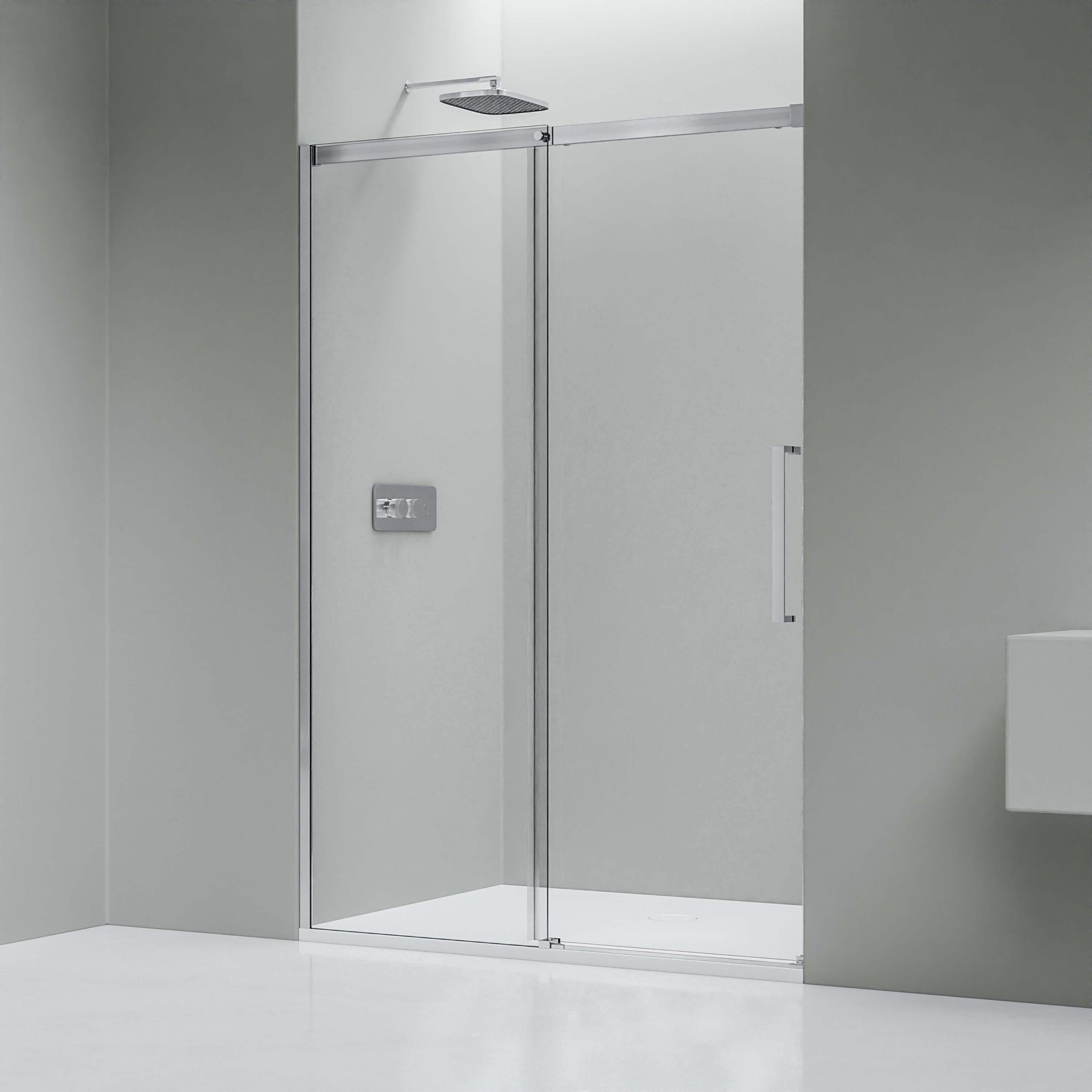 Drzwi prysznicowe przesuwne Soft-Close ze ścianką DX906 FLEX