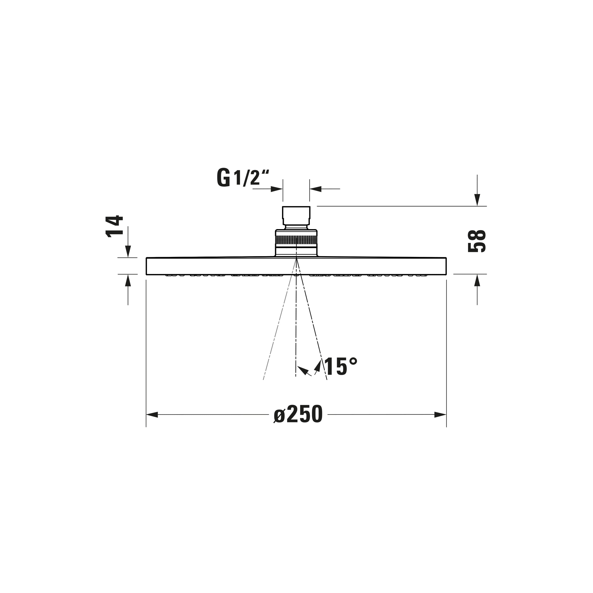 Duravit Tulum bateria prysznicowa podtynkowa