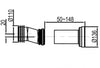 Kompletny zestaw WC 33: Miska WC wisząca B-8030R