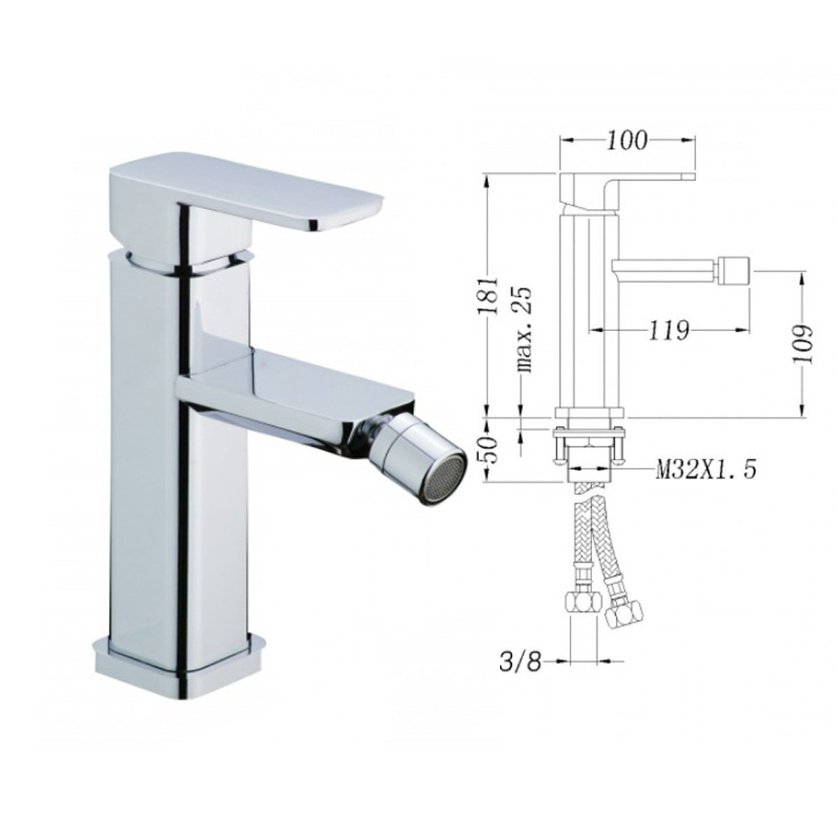 Bidet ścienne wiszące CH2019V