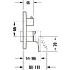 Duravit Tulum bateria prysznicowa podtynkowa