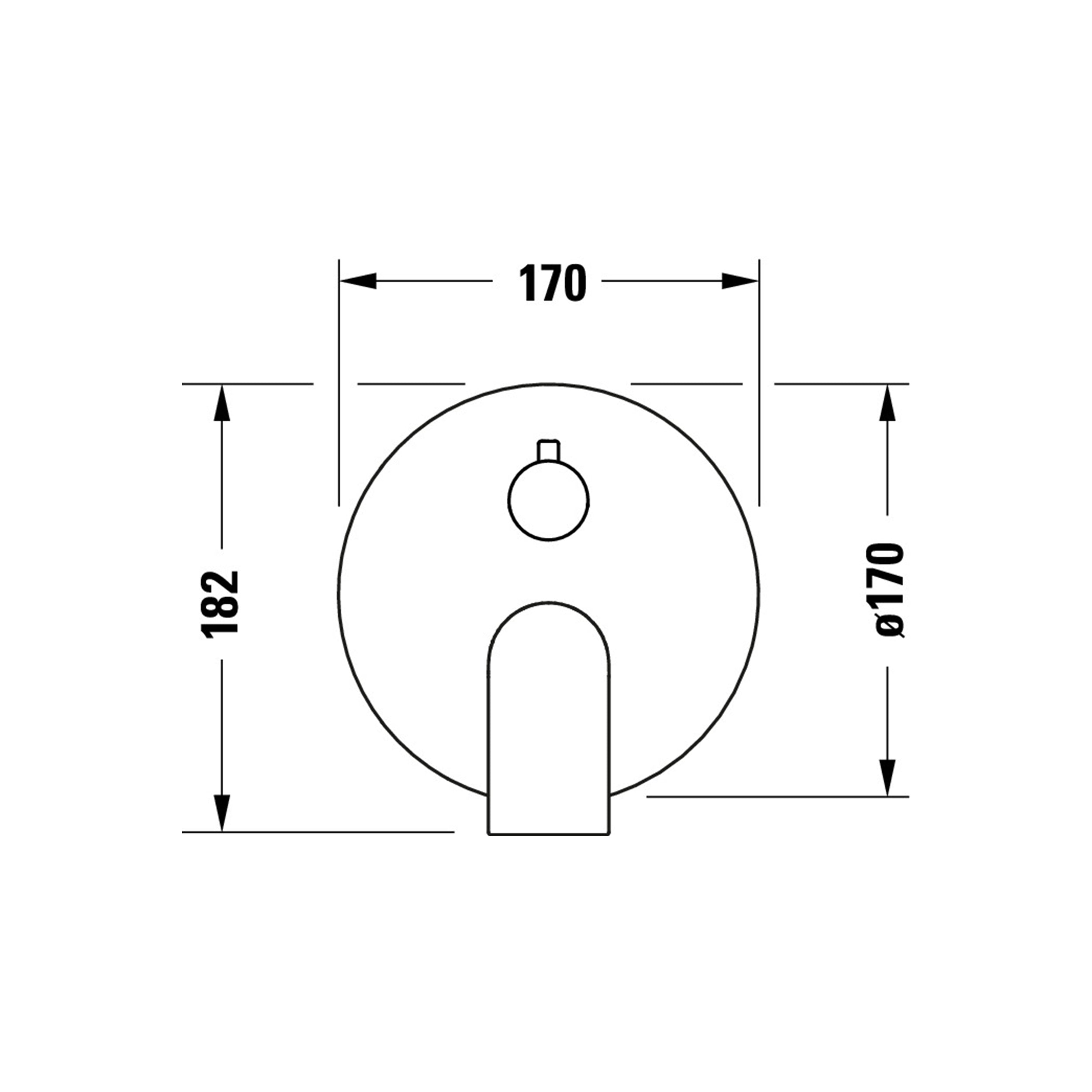 Duravit Tulum podtynkowa bateria prysznicowa z deszczownicą 