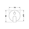 Duravit Tulum bateria prysznicowa podtynkowa
