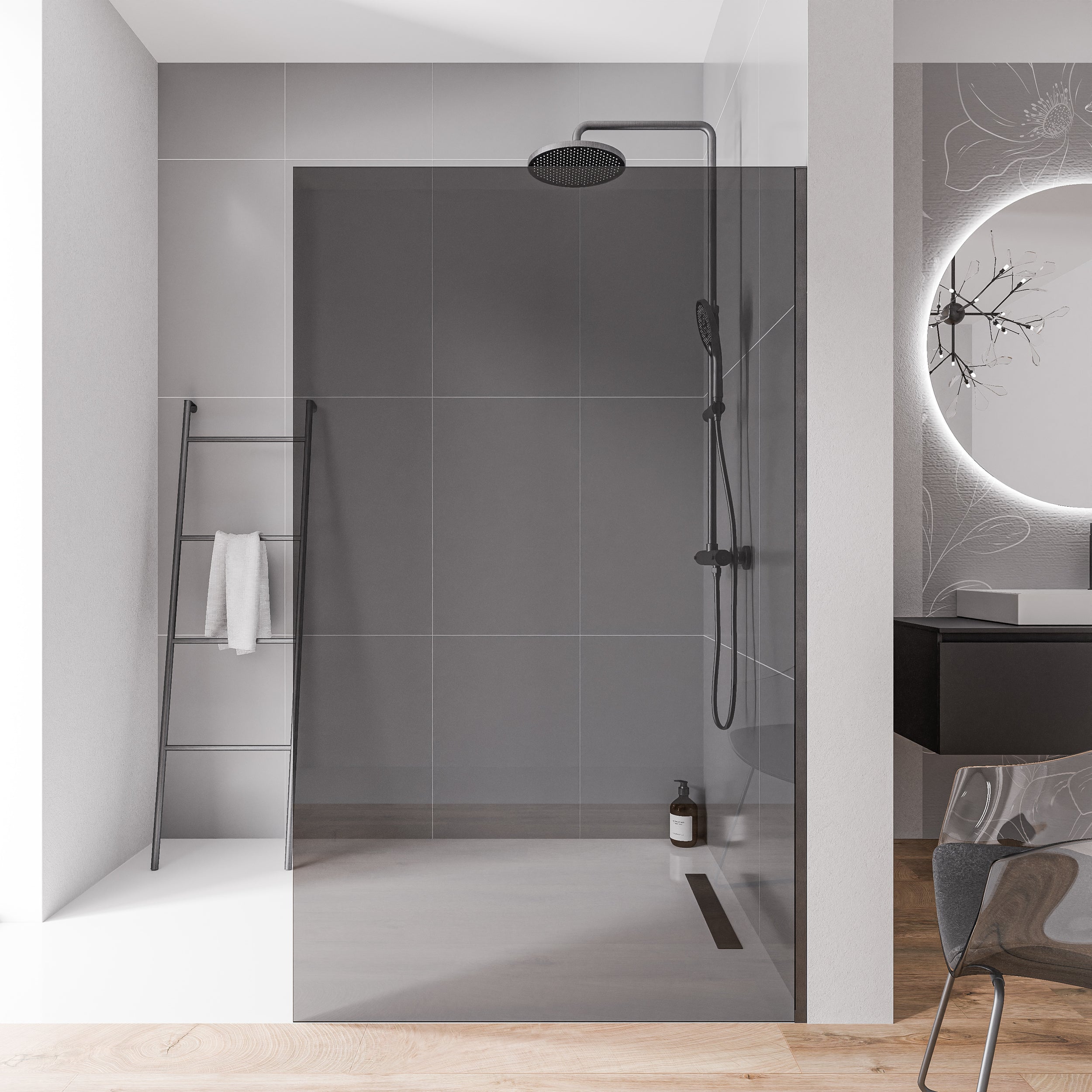 Ścianka prysznicowa Walk-In 10 mm EX102