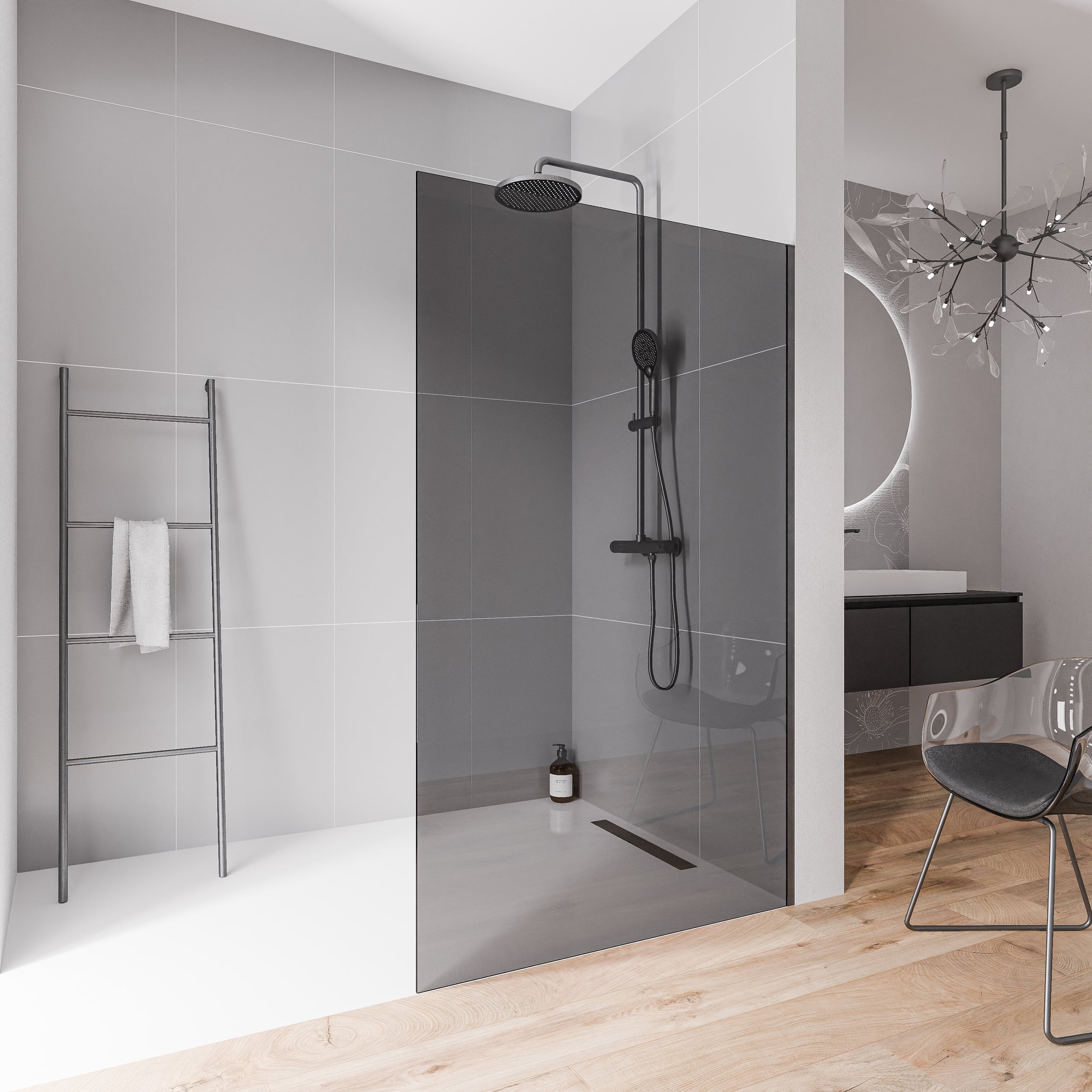 Ścianka prysznicowa Walk-In 10 mm EX102