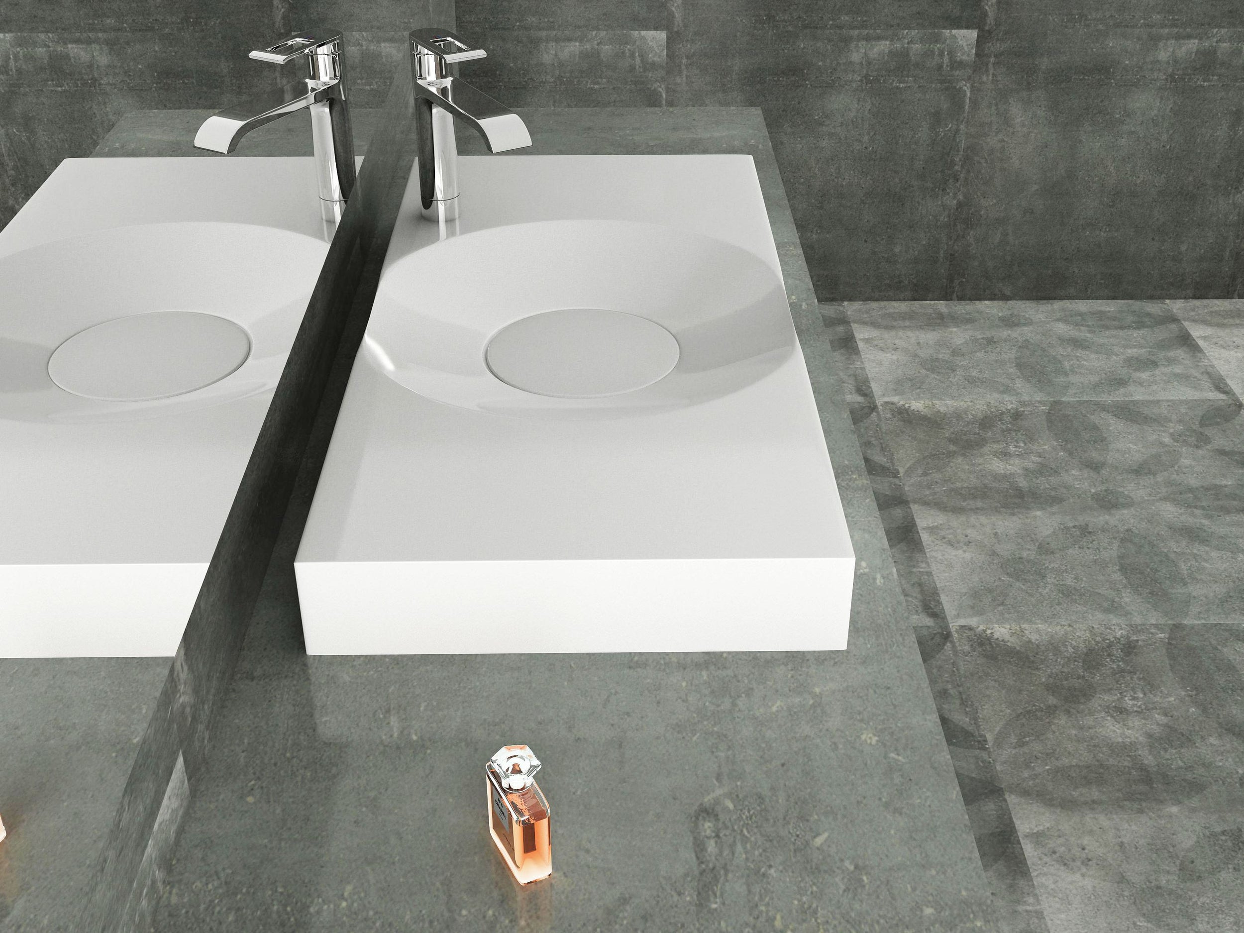 Designerska umywalka nablatowa / ścienna BS6059