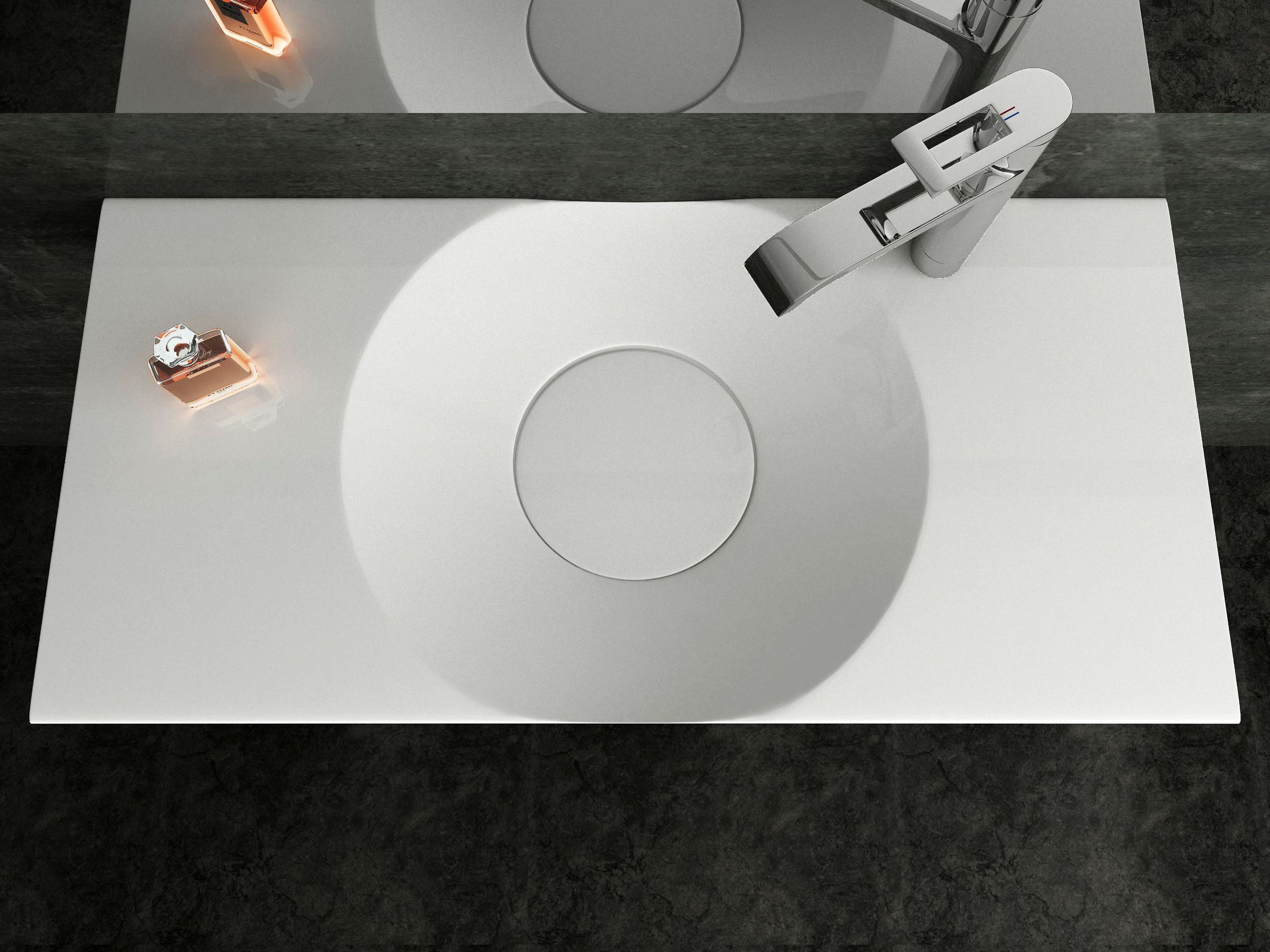 Designerska umywalka nablatowa / ścienna BS6059