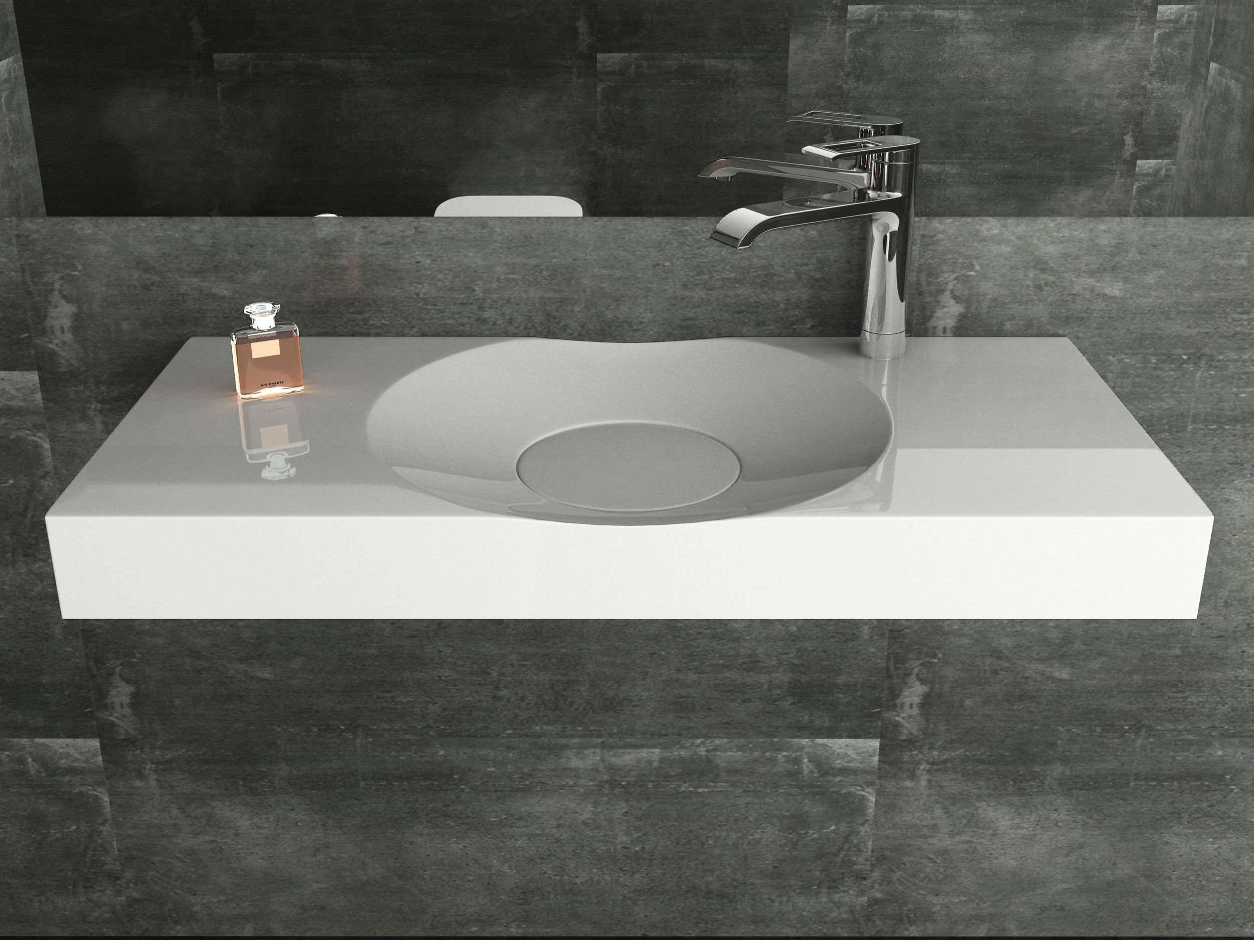 Designerska umywalka nablatowa / ścienna BS6059